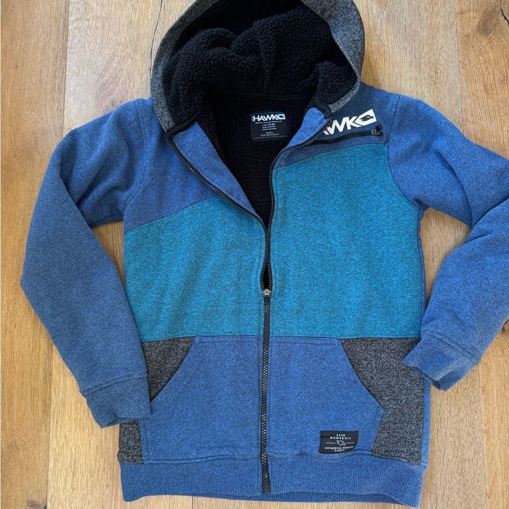Tony Hawke thick fleece lined Hoodie kids SzL 14-16 price firm!